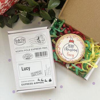 Santa Mail Bauble Cookie, 2 of 3