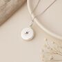 Personalised Sterling Silver October Birthstone Locket – Tourmaline, thumbnail 3 of 8
