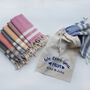 Personalised Cotton Tea Towels, Sustainable Gift, thumbnail 4 of 11