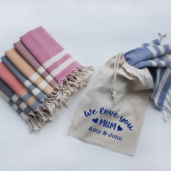 Personalised Cotton Tea Towels, Sustainable Gift, 4 of 11