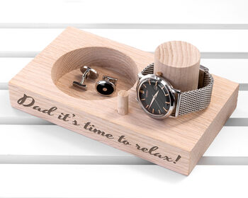 Personalised Oak Watch Stand, 4 of 7