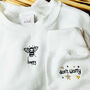 Embroidered 'Don't Worry Be Happy' Sweatshirt, thumbnail 1 of 4