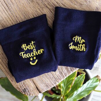 Best Teacher Gift Mens Or Womens Personalised Socks, 2 of 7