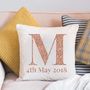 Big Sparkle Letter Cushion Cover, thumbnail 1 of 3