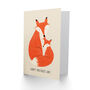 Cute Fox Mum And Cub Illustration Mother's Day Card, thumbnail 2 of 6
