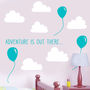 Personalised Balloons/Rocket Wall Stickers, thumbnail 3 of 7