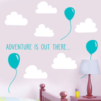 Personalised Balloons/Rocket Wall Stickers, 3 of 7