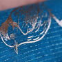 Great British Birds Rose Gold Foil Scarf, thumbnail 6 of 9