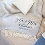 Personalised Couple's Large Wool Throw, thumbnail 2 of 4