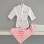 Personalised Dressing Gown And Blanket Baby Girl Hamper, thumbnail 10 of 12