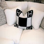 Cashmere Wool Pillow Cases With Design, thumbnail 1 of 4