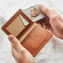 Personalised Leather Card Wallet With Photo Insert, thumbnail 1 of 7