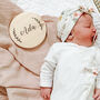 Personalised Baby Name Wooden Announcement Sign, thumbnail 1 of 7