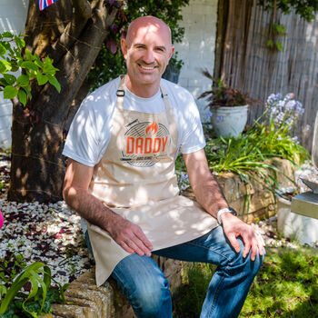 Personalised Father's Day Daddy Dad Apron BBQ, 3 of 6