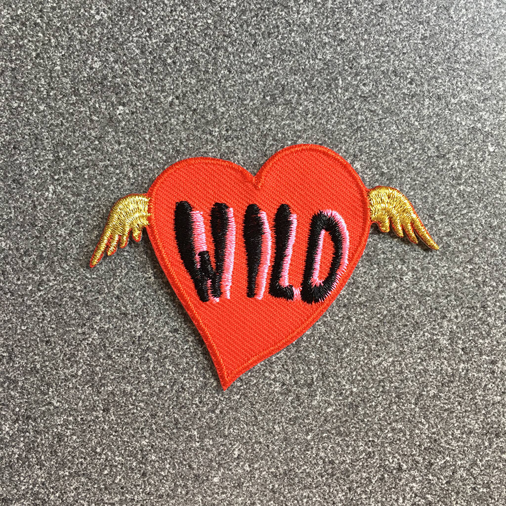 Wild Heart Iron On Patch, 1 of 4