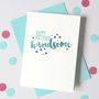 Personalised Starry Birthday Card, thumbnail 1 of 4