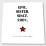 Sister Birthday Card Personalised Epic, thumbnail 4 of 4