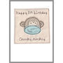 Personalised Monkey 1st Or Any Birthday Card For Girl, thumbnail 3 of 11