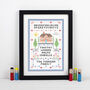 Personalised Cross Stitch Family Print, thumbnail 3 of 3