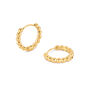 Small Bubble Huggie Hoop Earrings, thumbnail 5 of 6