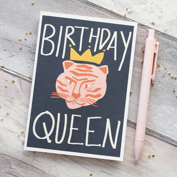 Birthday Queen Tiger Card, 5 of 7