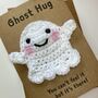 Ghost Hug Crochet Thinking Of You Card Handmade, thumbnail 4 of 6