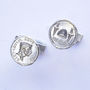 Roman Coin Cufflinks, Brutus And The Ides Of March, thumbnail 2 of 2