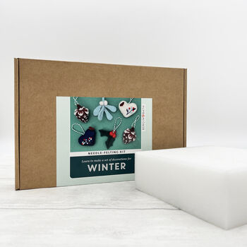 Needle Felting Kit Winter Decorations, 7 of 10