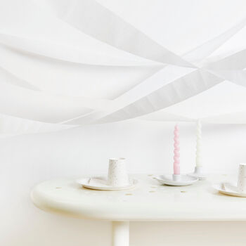 Crepe Paper Streamer Set White, 2 of 3