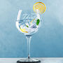 Engraved 30th Birthday Personalised Primeur Gin Glass, thumbnail 1 of 4