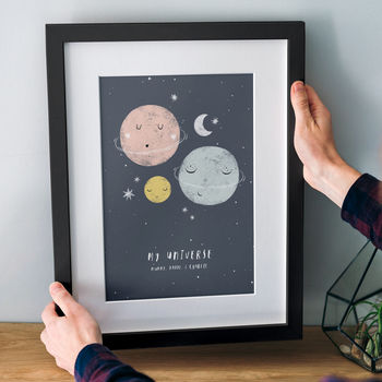 Personalised 'Our Universe' Family Planet Print, 3 of 8