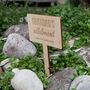 Personalised Solid Cherry Wood Allotment Sign, thumbnail 3 of 8