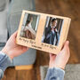 Personalised Photo Block With Two Photos Anniversary Gift, thumbnail 2 of 5