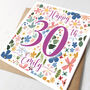 Personalised 30th Birthday Card For Her, thumbnail 2 of 3