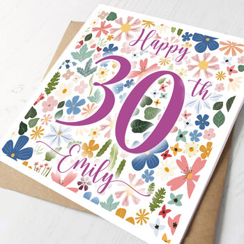 Personalised 30th Birthday Card For Her, 2 of 3