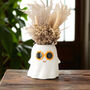 White Ghost Flower Vase Spooky Halloween Decor, thumbnail 1 of 4