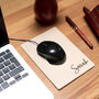 Personalised Home Office Mini Premium Leather Mouse Mat, thumbnail 8 of 9