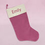 Bertie Bear’s Personalised Christmas Stocking In Pink, thumbnail 5 of 8