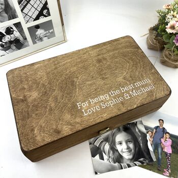 Carved Name Personalised Memory Box, 12 of 12