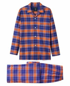 Men's Pyjamas Tangerine Dream Tartan Flannel, 2 of 3