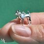 Jack Russell Sterling Silver Charm, thumbnail 1 of 7