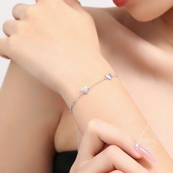 Delicate Heart Bracelet In Sterling Silver, 5 of 10