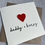 Daddy And Child's Name Father's Day Card, thumbnail 4 of 6