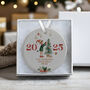 Personalised Ceramic Christmas Tree Bauble In Various Designs, thumbnail 3 of 9