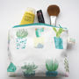 Succulent And Cactus Make Up Wash Bag, thumbnail 4 of 5