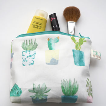 Succulent And Cactus Make Up Wash Bag, 4 of 5