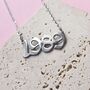 1989 Necklace Taylor Swift Inspired In Stainless Steel, thumbnail 1 of 2