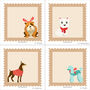 'Pawsome Christmas' From The Pet Paw Print Earrings, thumbnail 6 of 10