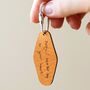 Personalised Handwriting Leather Tag Keyring, thumbnail 9 of 11