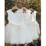 Sparkly Tulle Scoop Back Tutu Flower Girl Dress, thumbnail 5 of 11